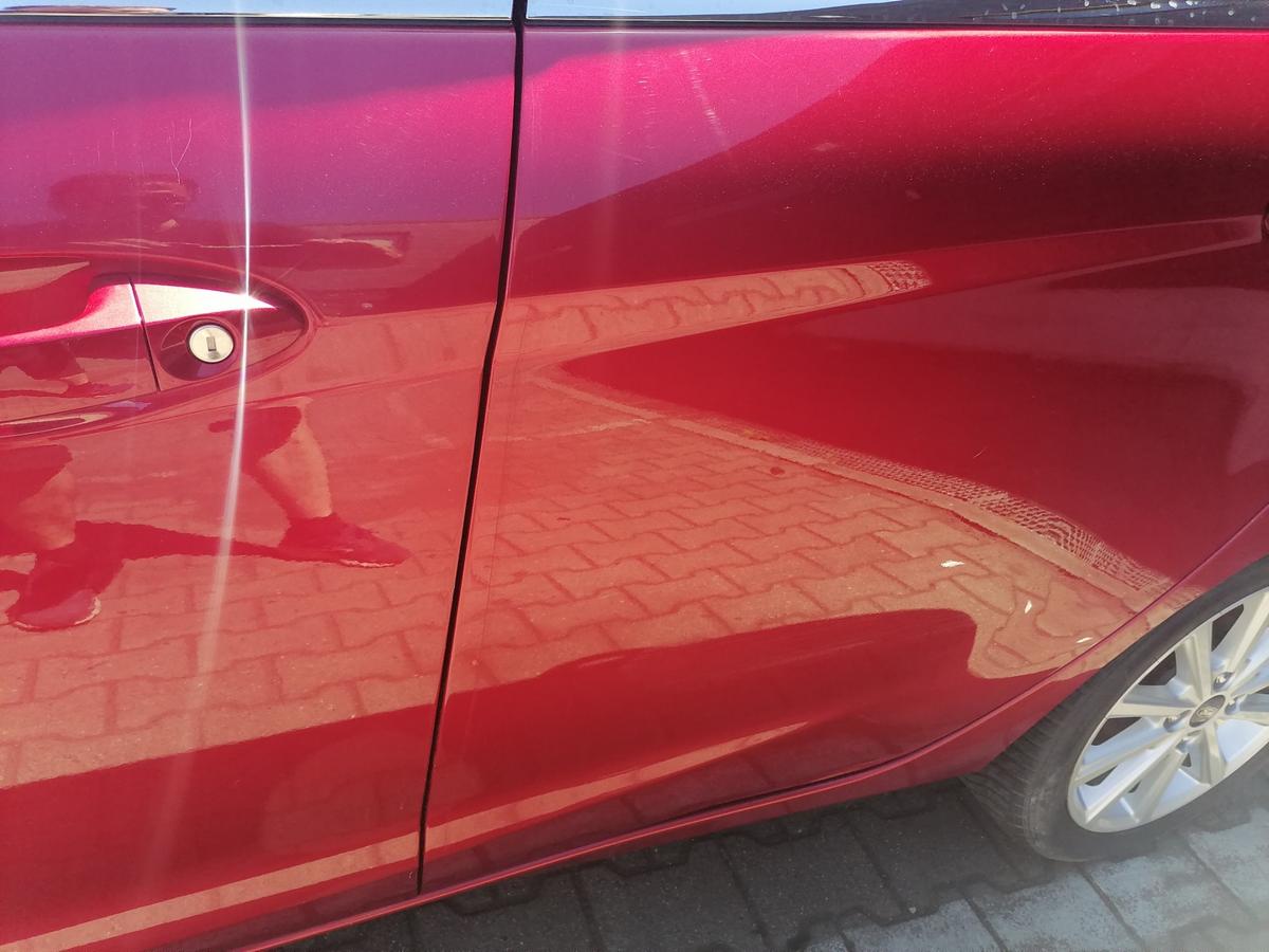 Ford Fiesta JA8 original T&uuml;r hinten links Candy Rot Rohbau Bj.2017